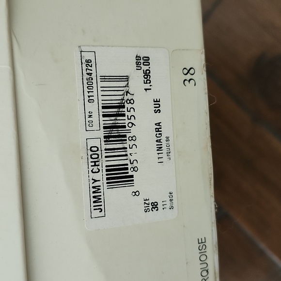 Jimmy Choo Blue Suede Niagara Sue Platform Heels - Picture 4 of 15